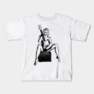 Guitar girl Kids T-Shirt